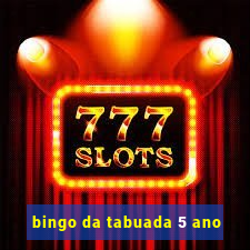 bingo da tabuada 5 ano