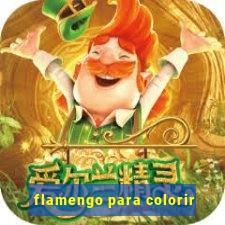 flamengo para colorir