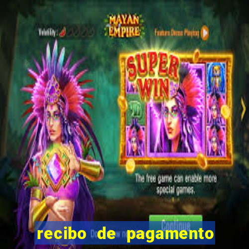 recibo de pagamento word editável
