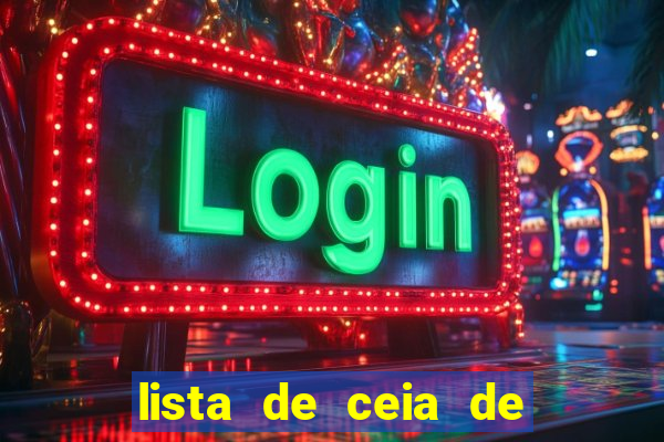 lista de ceia de natal para 20 pessoas
