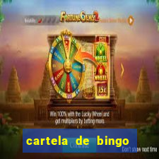 cartela de bingo pra imprimir