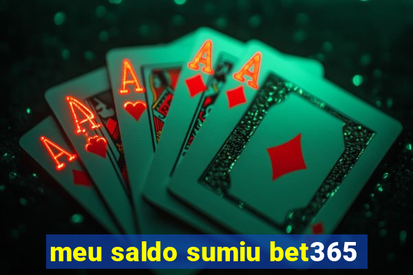 meu saldo sumiu bet365