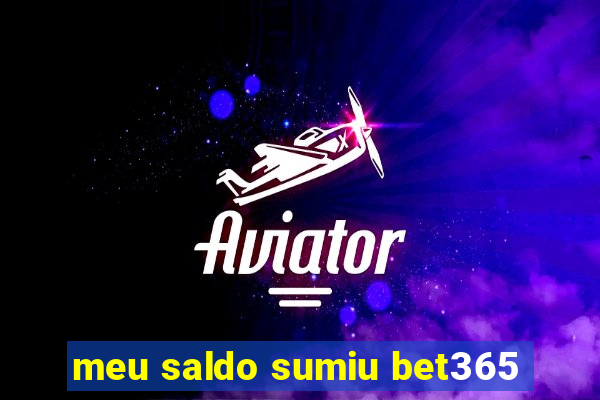 meu saldo sumiu bet365