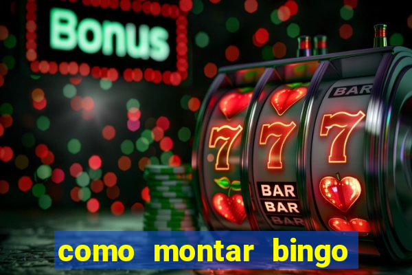 como montar bingo brinquedos toia