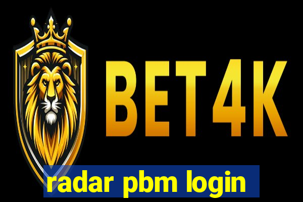 radar pbm login