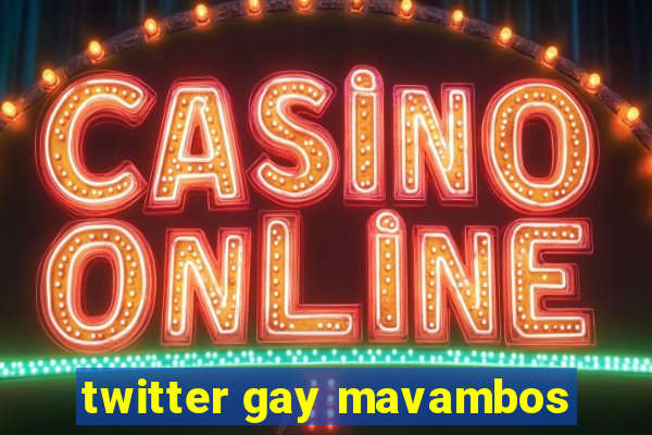 twitter gay mavambos
