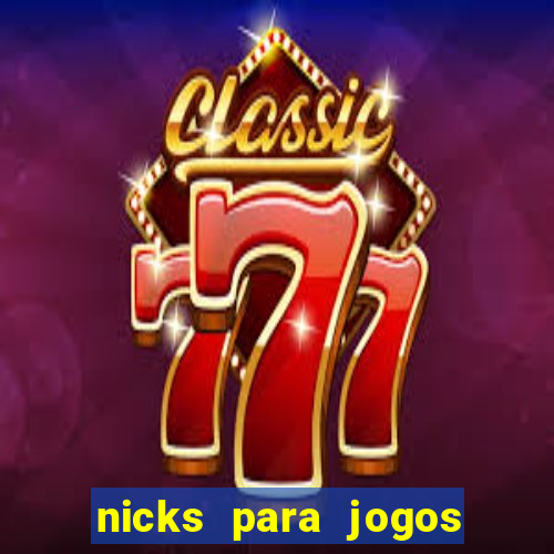 nicks para jogos de tiro