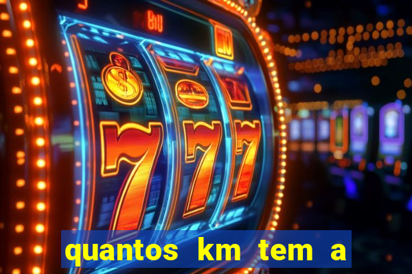 quantos km tem a serra de santos