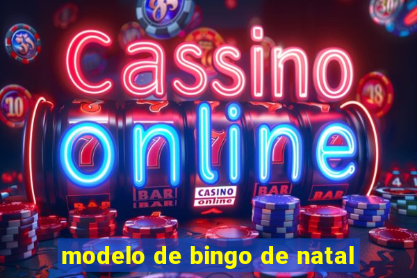 modelo de bingo de natal