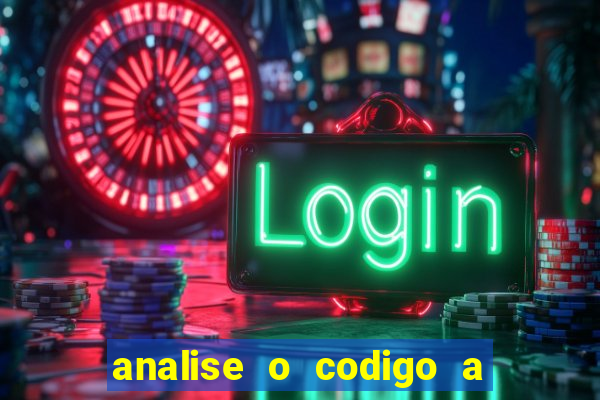 analise o codigo a seguir 1 import javax.swing.joptionpane