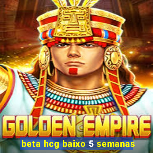 beta hcg baixo 5 semanas
