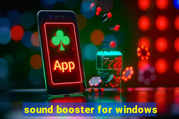 sound booster for windows