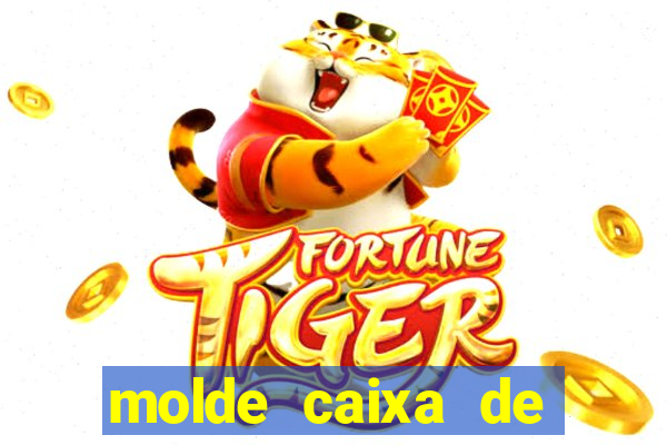 molde caixa de baralho png