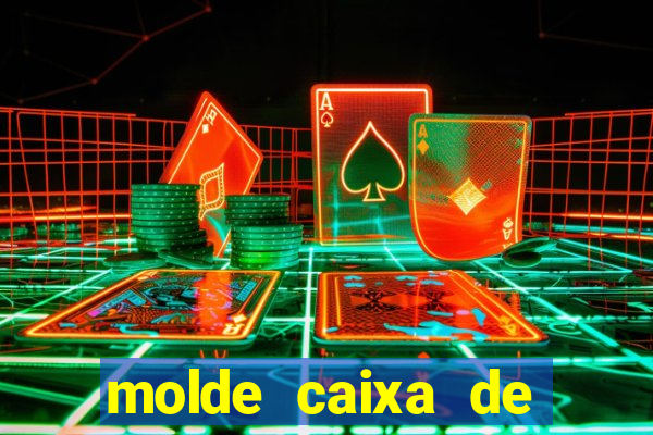 molde caixa de baralho png