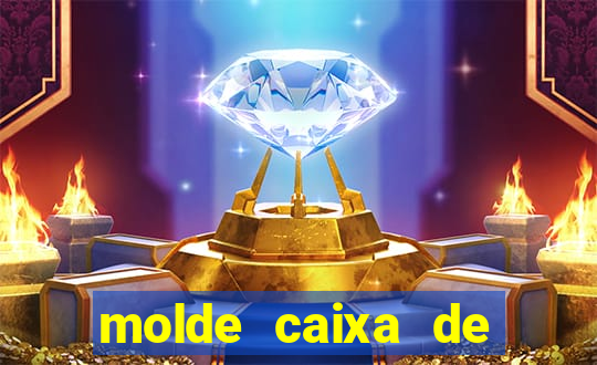 molde caixa de baralho png