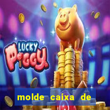 molde caixa de baralho png