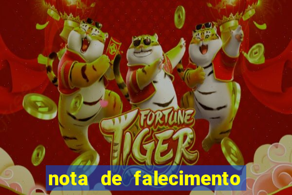 nota de falecimento a tribuna santos