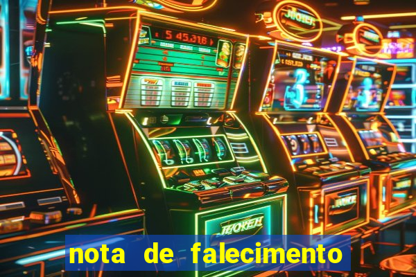 nota de falecimento a tribuna santos