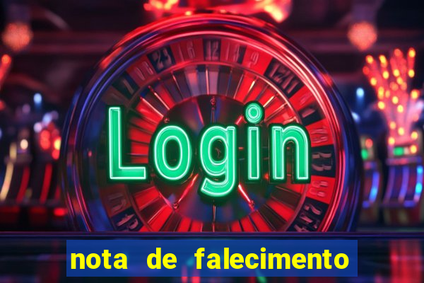 nota de falecimento a tribuna santos