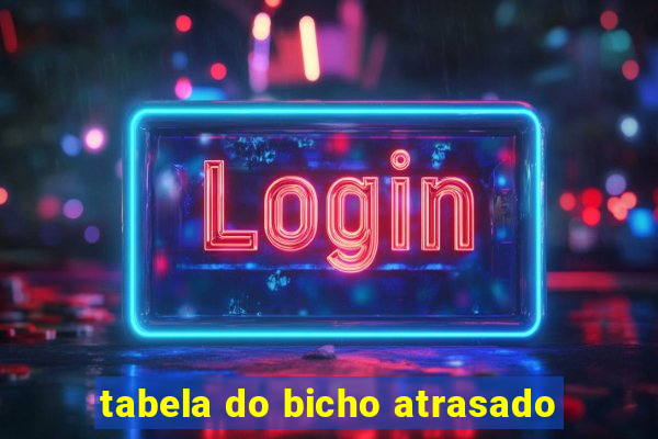 tabela do bicho atrasado