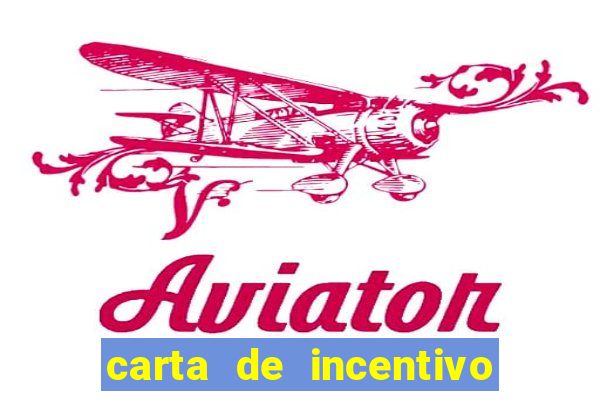 carta de incentivo para alunos