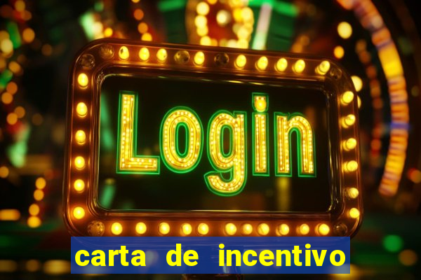 carta de incentivo para alunos
