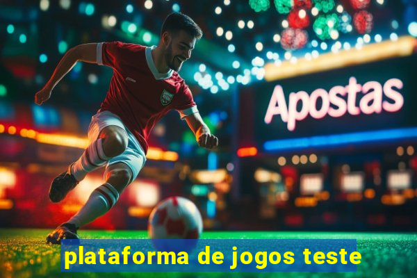 plataforma de jogos teste