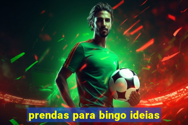 prendas para bingo ideias