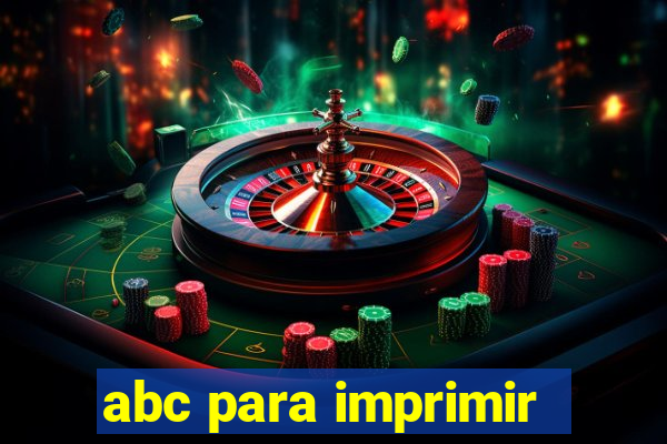 abc para imprimir