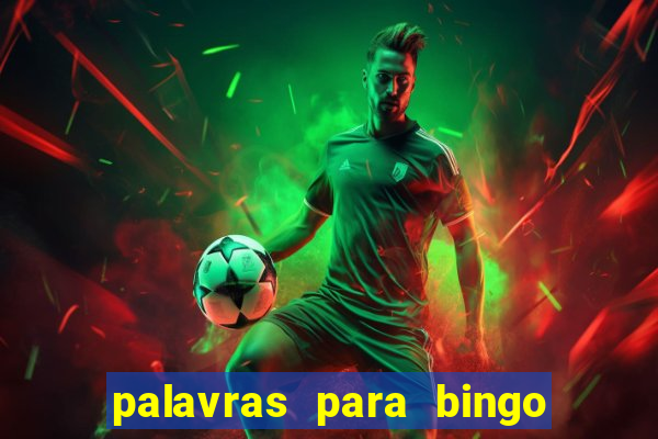 palavras para bingo cha de bebe