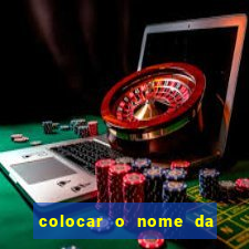 colocar o nome da pessoa no congelador