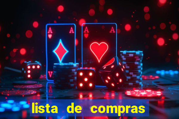 lista de compras supermercado para imprimir