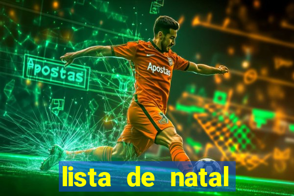 lista de natal para imprimir