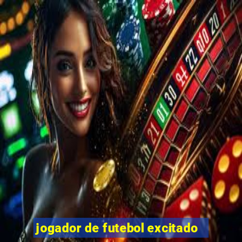 jogador de futebol excitado