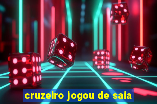 cruzeiro jogou de saia