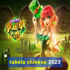tabela chinesa 2023