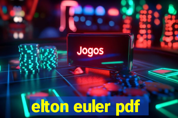 elton euler pdf