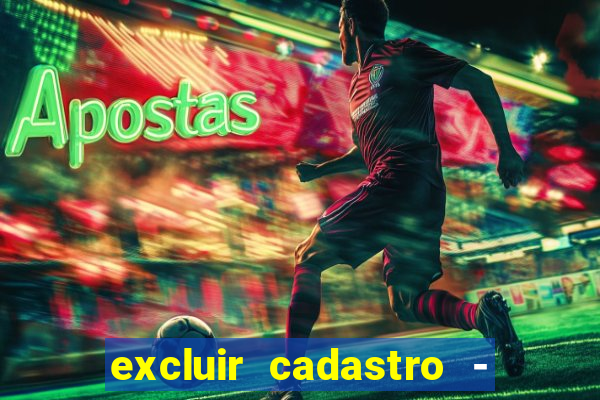 excluir cadastro - casas bahia
