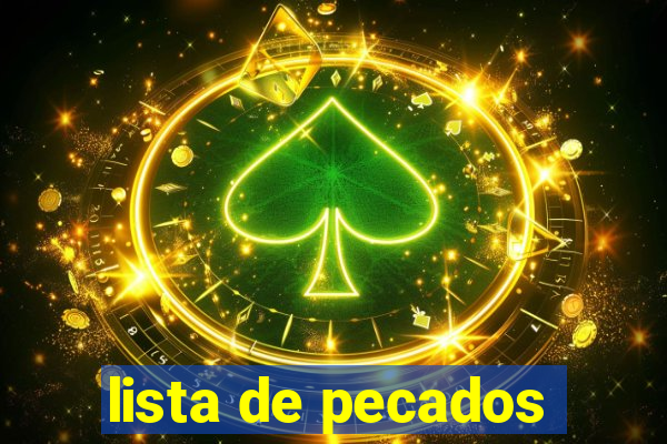 lista de pecados