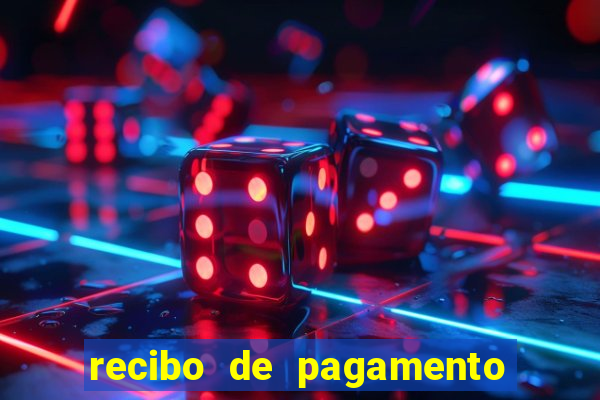 recibo de pagamento modelo word