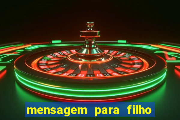 mensagem para filho jogador de futebol