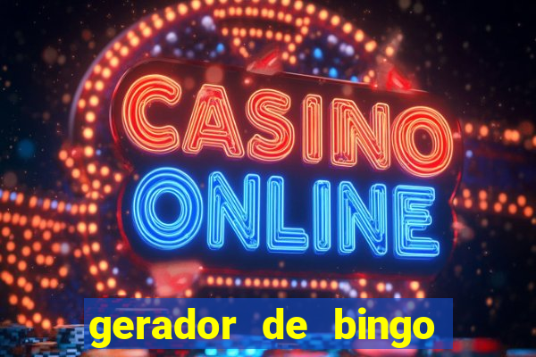 gerador de bingo de palavras