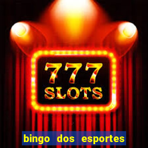 bingo dos esportes para imprimir