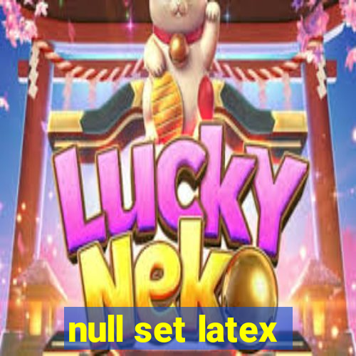 null set latex