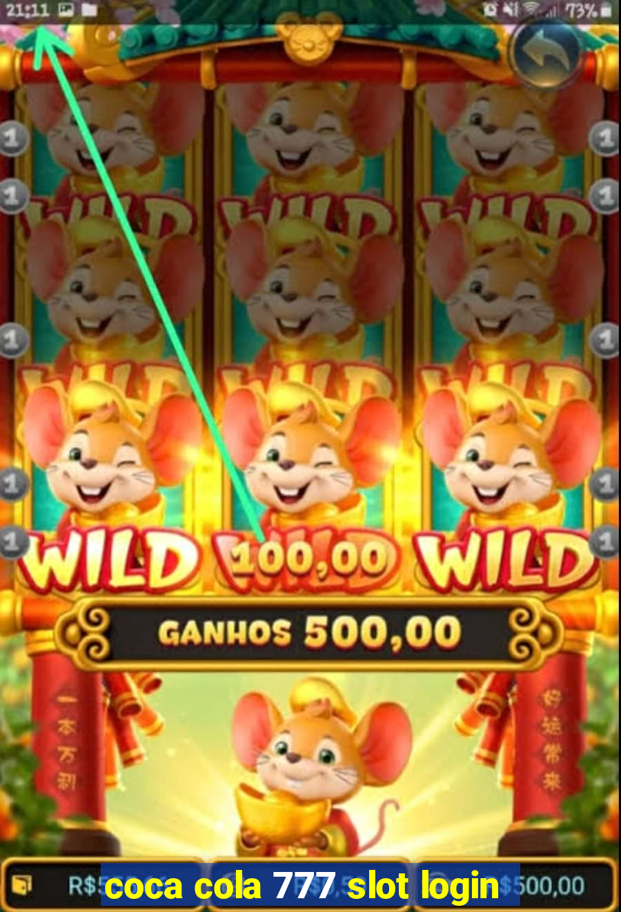 coca cola 777 slot login
