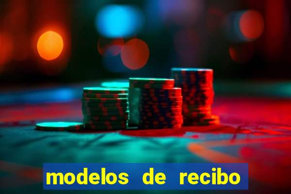 modelos de recibo de pagamento word
