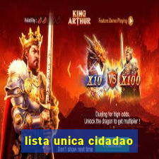 lista unica cidadao