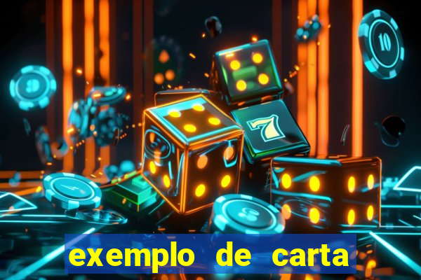 exemplo de carta aberta vestibular