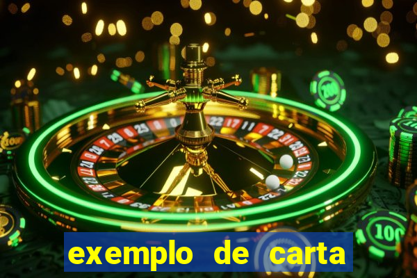 exemplo de carta aberta vestibular