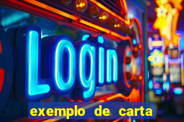 exemplo de carta aberta vestibular
